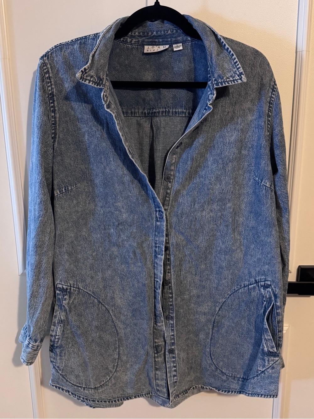 Joan Rivers Light Blue Washed Denim Jacket